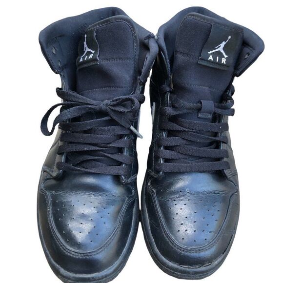 Nike Air Jordan 1 Mid 'Speckle' Size 8.5 Black - Picture 2 of 16